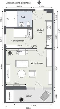 Foto - Etagenwohnung zur Miete in Gera