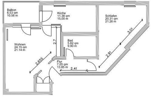 Foto - 2-Raum-Wohnung mit Balkon in Taucha
