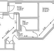 2-Raum-Wohnung mit Balkon in Taucha