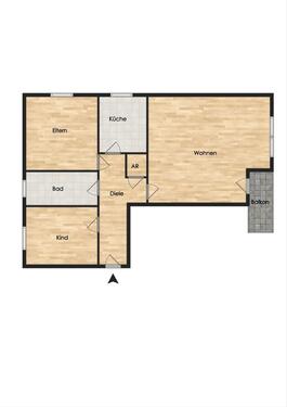 Foto - 3-Zimmer OG-Wohnung in Eversten