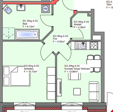 Foto - Erdgeschoßwohnung in Papenburg zur Miete