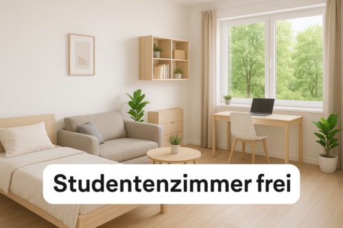 Foto - Helles, möbliertes Studentenzimmer (ca. 18 m²)