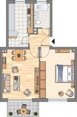 Foto - Demnächst frei! 2-Zimmer-Wohnung in Castrop-Rauxel Habinghorst