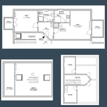 Foto - 3 Zimmer Maisonettenwohnung zur Miete in Mülheim-Kärlich