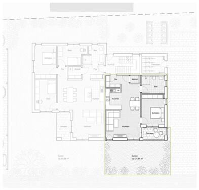 Foto - Etagenwohnung zur Miete in Möhrendorf