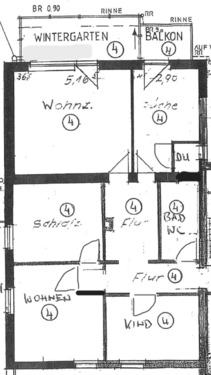 Foto - 4 ZKB, EBK, Wintergarten ab 01.04.2026 (Heimstättenweg)