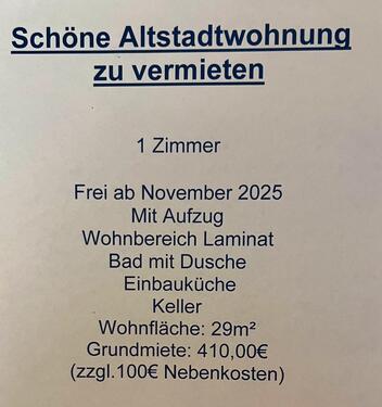 Foto - Zu vermieten - 410,00 EUR Kaltmiete,