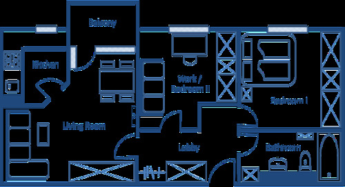 Foto - 3 Zimmer Etagenwohnung zur Miete in Frankfurt am Main
