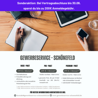 Foto - Büro mit Geschäftsadresse mit 240% Gewerbesteuer-Hebesatz in Schönefeld ab 199 EuroMonat mieten