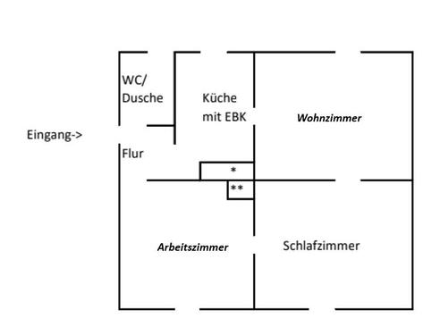 Foto - Etagenwohnung zur Miete in Weiden in der Oberpfalz