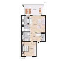 Moderne 2 Zimmer Wohnung mit Balkon und Garage im Brusenkamp II - Lünen Alstedde
