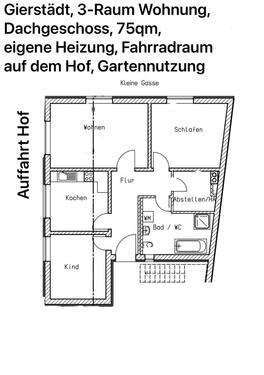 Foto - Etagenwohnung in Dachwig zur Miete