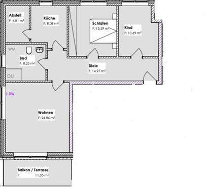 Foto - 3 Zimmer Etagenwohnung zur Miete in Nienburg (Weser)