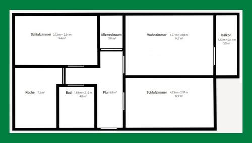 Foto - 3-R Whg, Balkon, Fernwärme, voll möbliert, sofort einziehen?