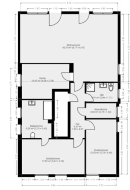 Foto - 3- Zimmer Dachgeschosswohnung mit rd. 110qm und großem Südbalkon