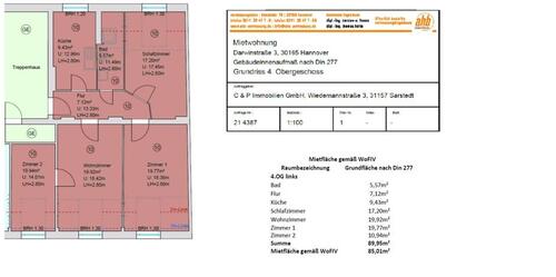 Foto - 4 Zimmer Etagenwohnung zur Miete in Hannover
