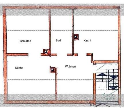 Foto - Veitshöchheim: 3-Zi-Dachwohnung– kpl. neu renoviert – ca. 60 m²