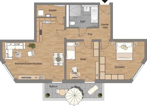 Foto - Etagenwohnung in Braunschweig