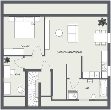 Foto - provisionsfrei - Kfw 55 - Kernsanierung - moderne 3-Zimmer-Wohnun