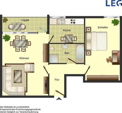 Foto - 2 Zimmer Etagenwohnung zur Miete in Düsseldorf