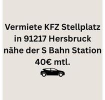 Vermiete KFZ Außen Stellplatz in 91217 Hersbruck Nähe S ab sofort