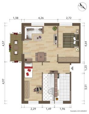 Foto - 3 Zimmer Etagenwohnung zur Miete in Hoyerswerda