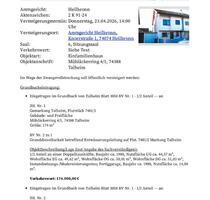 Doppelhaushälfte Versteigerung Talheim