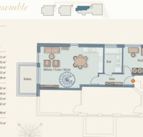 3,5-Zi.-Penthouse Whg., 125,75m², Bj. 2015, Augsburg Lechhausen