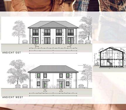 Foto - Doppelhaushälfte in Bönen Bramey, Neubau, ländlich gelegen