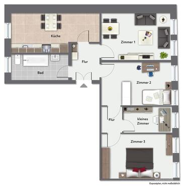 Foto - 3.5 Zimmer Etagenwohnung zur Miete in Dresden