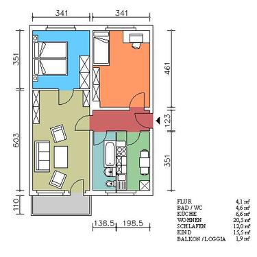 Foto - 3 Zimmer Etagenwohnung in Freital
