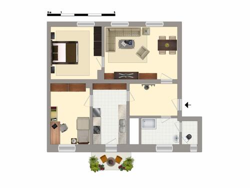 Foto - 3 Zimmer Etagenwohnung in Merseburg