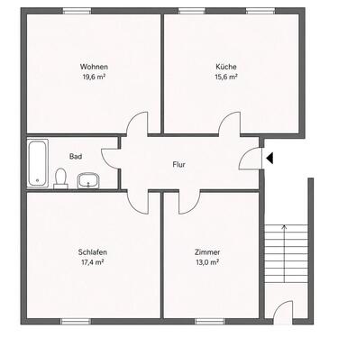 Foto - 3 Zimmer Erdgeschoßwohnung zum Kaufen in Sande