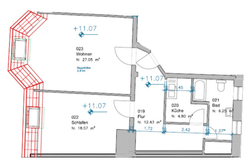 Foto - Etagenwohnung zur Miete in Cottbus