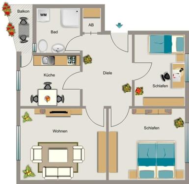 Foto - 3 Zimmer Etagenwohnung zur Miete in Duisburg