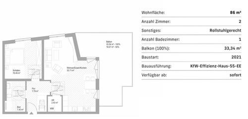 Foto - Barrierefreie 2‑Zi Neubauwohnung mit Moselblick in Mehring