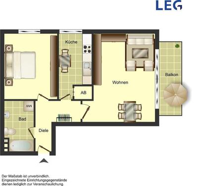 Foto - 2.5 Zimmer Etagenwohnung in Voerde (Niederrhein)