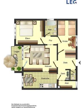 Foto - 3 Zimmer Etagenwohnung zur Miete in Ibbenbüren