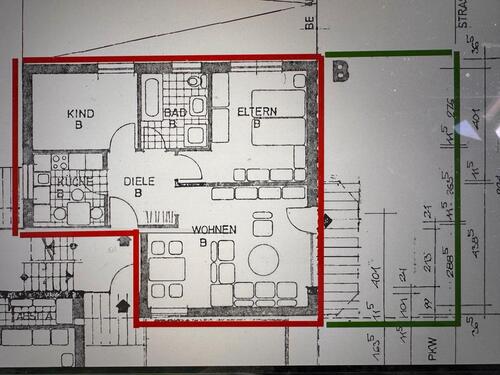 Foto - 3 Zimmer Erdgeschoßwohnung in Rödinghausen