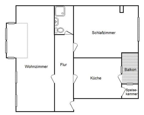 Foto - 2 Zimmer Etagenwohnung zur Miete in Duisburg