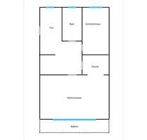 Erstbezug nach Renovierung - 550,00&nbsp;EUR Kaltmiete, ca.&nbsp; 43,00&nbsp;m&sup2; in Bielefeld (PLZ: 33647) Brackwede
