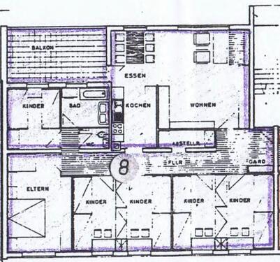 Foto - • WG auf riesigen 145qm in ruhiger Lage mit großem Balkon Garten