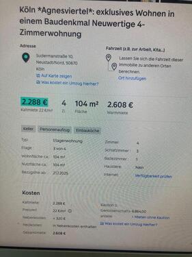 Foto - Etagenwohnung in Köln zur Miete