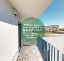 Weitläufige 2-Zimmer-Wohnung mit Loggia für moderne Ansprüche - Düsseldorf Stadtbezirk 3