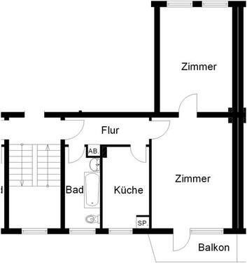 Foto - 2 Zimmer Etagenwohnung zur Miete in Bremen