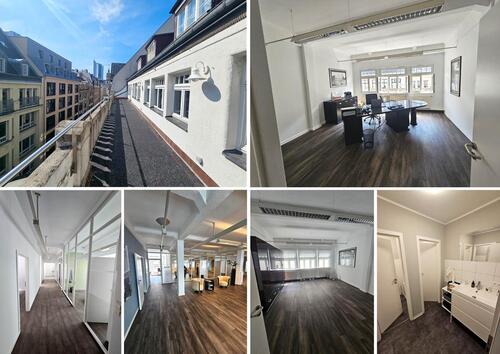 Foto - Lichtdurchflutete Büro-Praxisfläche mit DT & Blick auf die Leipziger Innenstadt, Dusche, Lift, SP mgl.