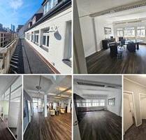 Lichtdurchflutete Büro-Praxisfläche mit DT & Blick auf die Leipziger Innenstadt, Dusche, Lift, SP mgl.