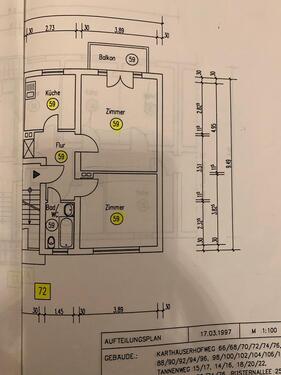 Foto - Helle 2 Zimmer Wohnung mit Garage Koblenz-Karthause