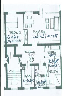 Foto - lichtdurchflutete 3 -Zimmer Wohnung mit Balkon und Bergblick