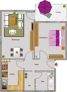 Foto - 2.5 Zimmer Etagenwohnung in Duisburg